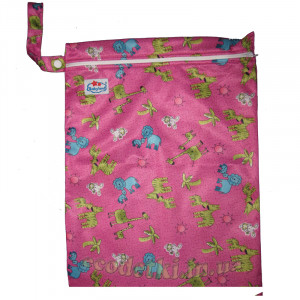 Многоразовая непромокаемая сумка, Розовая Африка